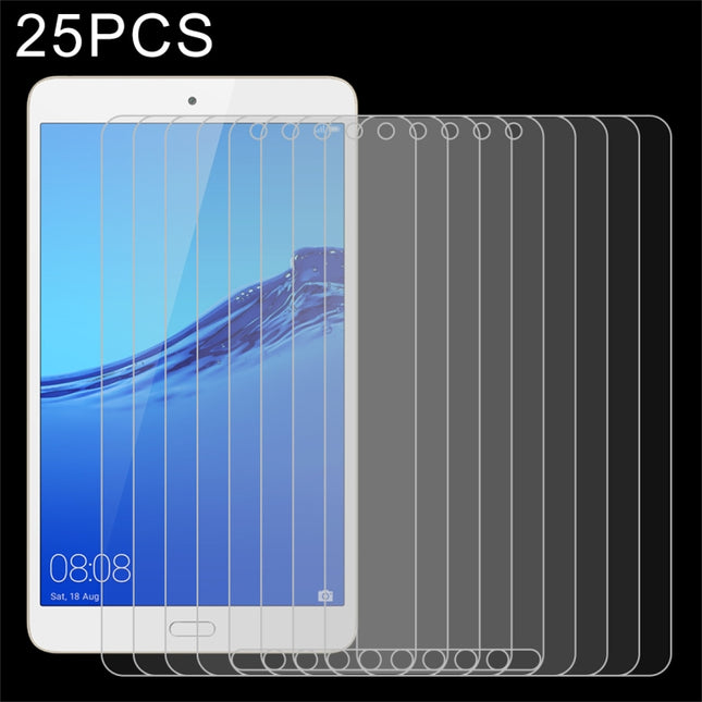 25 PCS 9H HD Explosion-proof Tempered Glass Film, For Huawei MatePad 10.8, For Huawei Tablet C5 8.0, For Huawei Tablet C5 10.4, For Huawei Tablet C3 8.0, For Samsung Galaxy Tab A7 T500