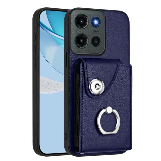 Organ Card Bag Ring Holder Phone Case, For Motorola Edge 60 Fusion / Edge 60, For Motorola Edge 60 Stylus, For Motorola Moto G 5G 2025, For Motorola Moto G85 / S50 Neo 5G