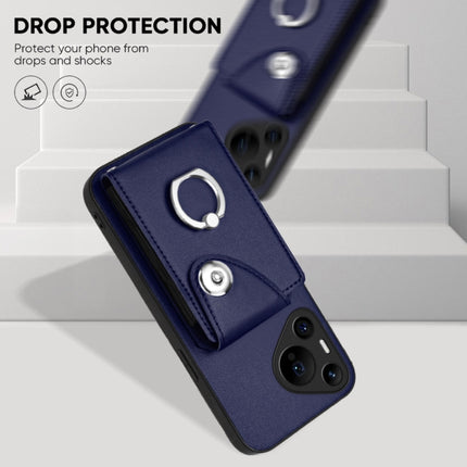 Organ Card Bag Ring Holder Phone Case, For Huawei Pura 70 Pro / 70 Pro+, For Huawei Pura 70 Ultra, For Huawei Pura 70