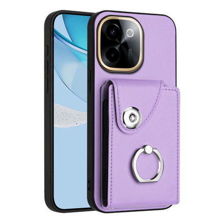 Organ Card Bag Ring Holder Phone Case, For vivo Y39 5G / Y300i, For vivo V50 Lite 5G, For vivo V40 Lite 5G IDN, For vivo Y200