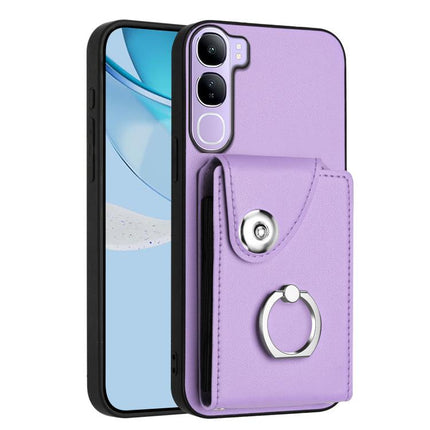 Organ Card Bag Ring Holder Phone Case, For vivo Y39 5G / Y300i, For vivo V50 Lite 5G, For vivo V40 Lite 5G IDN, For vivo Y200