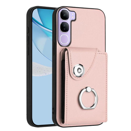 Organ Card Bag Ring Holder Phone Case, For vivo Y39 5G / Y300i, For vivo V50 Lite 5G, For vivo V40 Lite 5G IDN, For vivo Y200