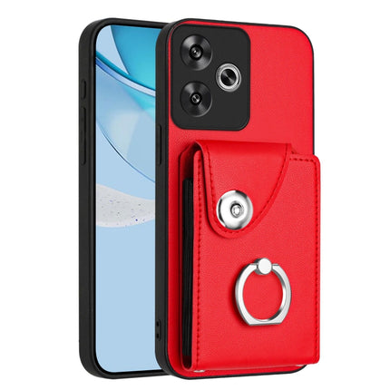 Organ Card Bag Ring Holder Phone Case, For Xiaomi 15 Ultra, For Xiaomi Poco X7 Pro, For Xiaomi Poco F6 5G India, For Xiaomi Civi 4 Pro