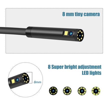 P40 8mm 1080P IP68 Waterproof 4.3 inch Highlight Screen Dual Camera Digital Endoscope, 2m Hard Cable, 5m Hard Cable, 10m Hard Cable