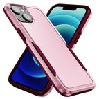 For iPhone 15 / Pink+Rose Red