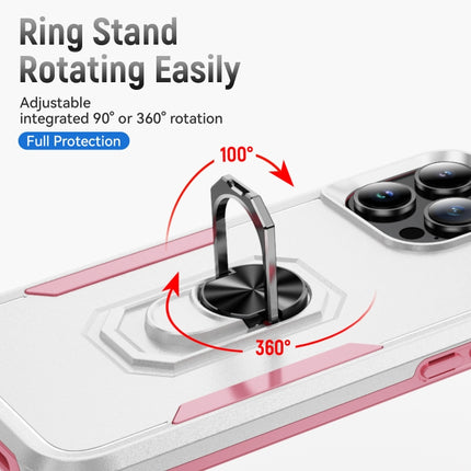 Pioneer Armor Heavy Duty PC + TPU Phone Case with Holder, For iPhone 16 Pro, For iPhone 16 Plus