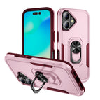 For iPhone 16 / Pink+Rose Red