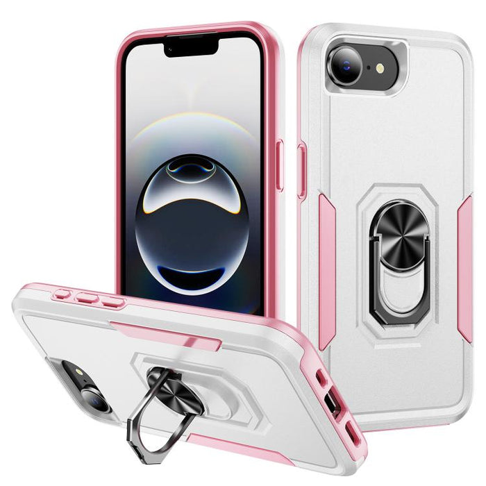 Pioneer Armor Heavy Duty PC + TPU Phone Case with Holder, For iPhone 17e / 16e, For iPhone 17 Pro Max