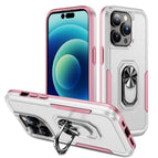 For iPhone 15 Pro / White+Pink