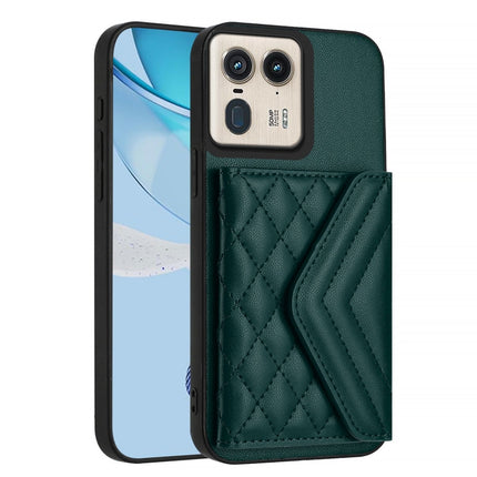 Rhombic Texture Card Bag RFID Phone Case with Long Lanyard, For Motorola Moto X50 Ultra, For Motorola Edge 50 Ultra EU Version, For Motorola Edge 50 Fusion Global, For Motorola Moto G 5G 2024