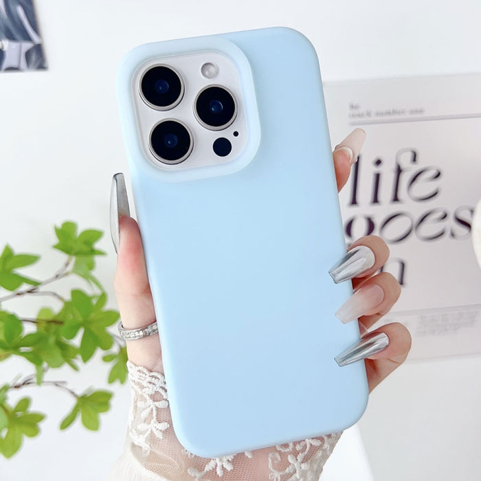 PC Hybrid Liquid Silicone Jelly Phone Case, For iPhone 16 Pro, For iPhone 16 Plus, For iPhone 16