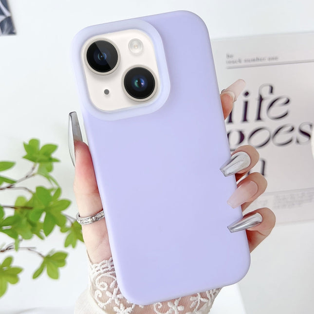 PC Hybrid Liquid Silicone Jelly Phone Case, For iPhone 15, For iPhone 14 Plus, For iPhone 14