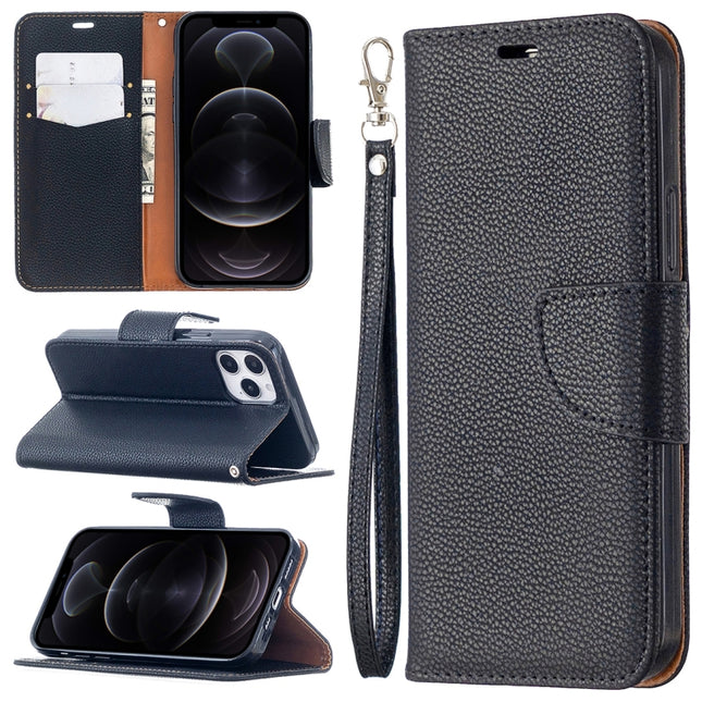 Litchi Texture Pure Color Horizontal Flip Leather Case with Holder & Card Slots & Wallet & Lanyard, For iPhone 12 Pro Max, For iPhone 12 / 12 Pro, For iPhone 12 mini