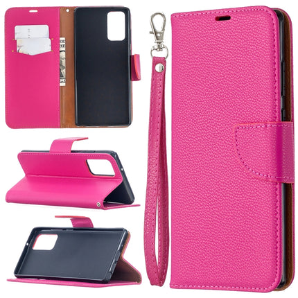 Litchi Texture Pure Color Horizontal Flip Leather Case with Holder & Card Slots & Wallet & Lanyard, For Samsung Galaxy Note20, For Samsung Galaxy Note20 Ultra