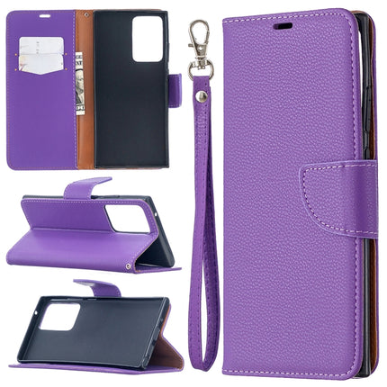 Litchi Texture Pure Color Horizontal Flip Leather Case with Holder & Card Slots & Wallet & Lanyard, For Samsung Galaxy Note20, For Samsung Galaxy Note20 Ultra