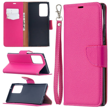 Litchi Texture Pure Color Horizontal Flip Leather Case with Holder & Card Slots & Wallet & Lanyard, For Samsung Galaxy Note20, For Samsung Galaxy Note20 Ultra