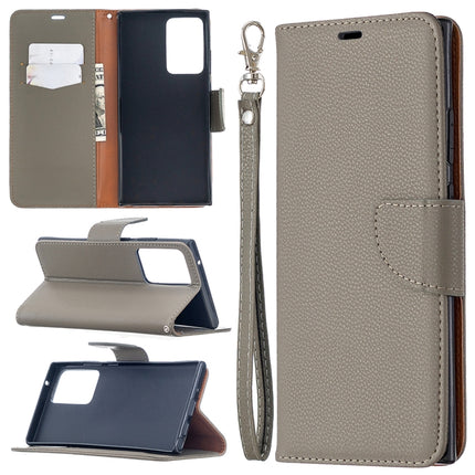 Litchi Texture Pure Color Horizontal Flip Leather Case with Holder & Card Slots & Wallet & Lanyard, For Samsung Galaxy Note20, For Samsung Galaxy Note20 Ultra
