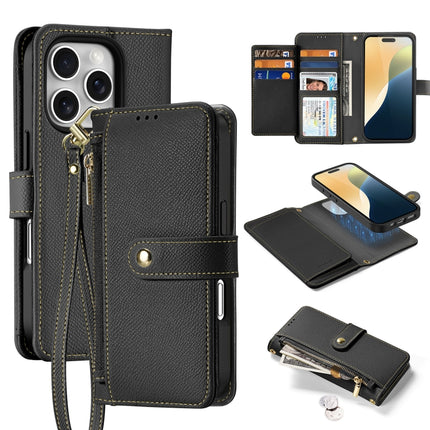 DUX DUCIS Lawa Series 2 in 1 Wallet Zipper Detachable MagSafe Phone Case with Lanyard, For iPhone Air, For iPhone 16 Pro Max, For iPhone 16 Pro, For iPhone 16