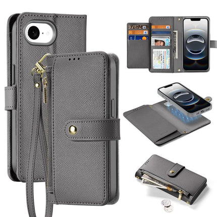 DUX DUCIS Lawa Series 2 in 1 Wallet Zipper Detachable MagSafe Phone Case with Lanyard, For iPhone 18 Pro, For iPhone 18 Pro Max, For iPhone 17e / 16e, For iPhone 17 Pro Max, For iPhone 17 Pro, For iPhone 17