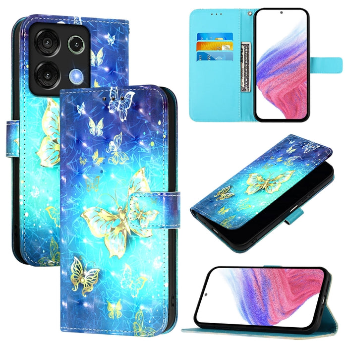 3D Painting Horizontal Flip Leather Phone Case, For Umidigi G9 5G, For Umidigi Bison X20, For Umidigi A15 / A15C / A15T