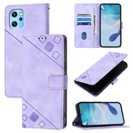 Skin-feel Embossed Leather Phone Case, For Umidigi A15 / A15C / A15T, For UMIDIGI Power 7 / Power 7S, For UMIDIGI Power 7 Max