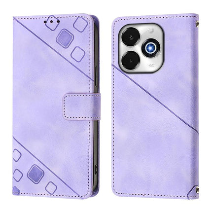 Skin-feel Embossed Leather Phone Case, For Umidigi G100X 4G / 5G, For Umidigi G100 Pro, For UMIDIGI Note 100, For Umidigi Bison X20