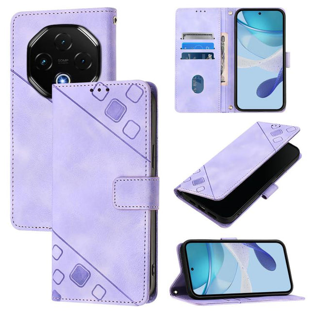 Skin-feel Embossed Leather Phone Case, For Umidigi G100X 4G / 5G, For Umidigi G100 Pro, For UMIDIGI Note 100, For Umidigi Bison X20