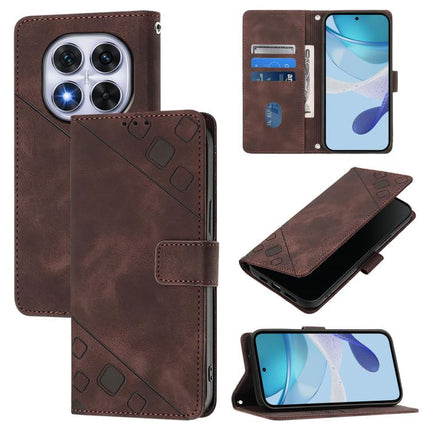 Skin-feel Embossed Leather Phone Case, For Xiaomi Poco X7 5G, For Xiaomi 15 Ultra, For Xiaomi Poco X7 Pro 5G, For Xiaomi Poco M7 Pro 5G Global