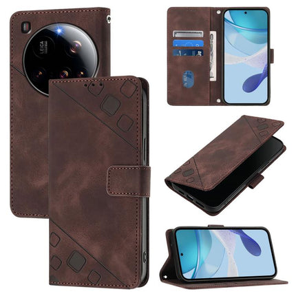 Skin-feel Embossed Leather Phone Case, For Xiaomi Poco X7 5G, For Xiaomi 15 Ultra, For Xiaomi Poco X7 Pro 5G, For Xiaomi Poco M7 Pro 5G Global