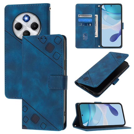 Skin-feel Embossed Leather Phone Case, For Xiaomi 15T 5G, For Xiaomi Civi 5 Pro 5G, For Xiaomi 15S Pro 5G, For Xiaomi Poco M7 5G / C75 4G