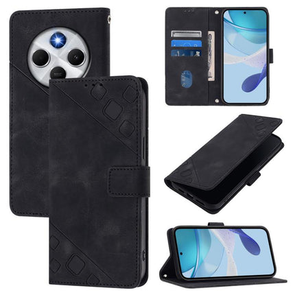 Skin-feel Embossed Leather Phone Case, For Xiaomi 15T 5G, For Xiaomi Civi 5 Pro 5G, For Xiaomi 15S Pro 5G, For Xiaomi Poco M7 5G / C75 4G
