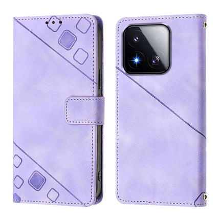 Skin-feel Embossed Leather Phone Case, For Xiaomi 17 Max 5G, For Xiaomi 17T Pro 5G, For Xiaomi Poco M7 4G 169mm, For Xiaomi 15T Pro 5G