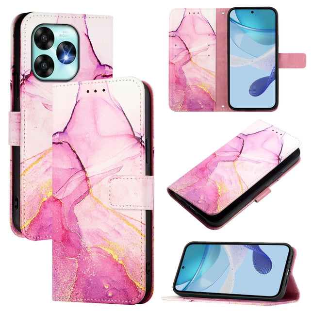 PT003 Marble Pattern Flip Leather Phone Case, For Umidigi A15 / A15C / A15T, For Umidigi Bison X20