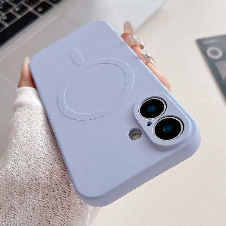 Solid Color Liquid Silicone MagSafe Magnetic Phone Case