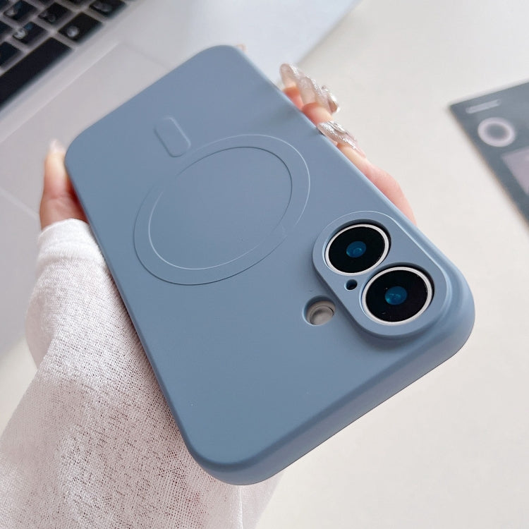 Solid Color Liquid Silicone MagSafe Magnetic Phone Case