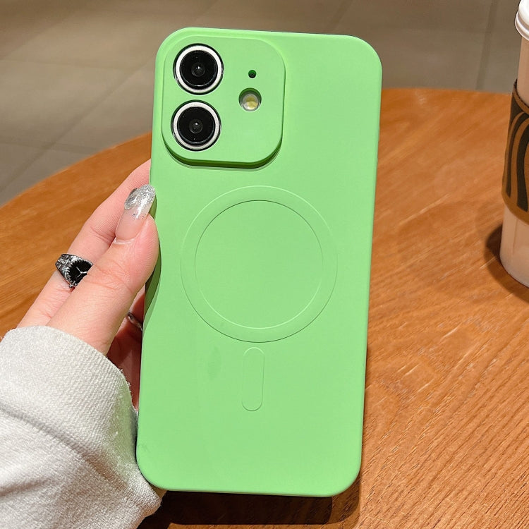 Solid Color Liquid Silicone MagSafe Magnetic Phone Case