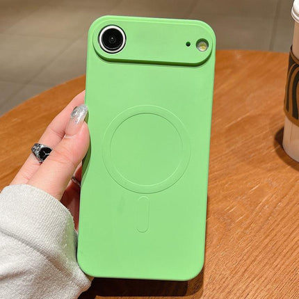 Solid Color Liquid Silicone MagSafe Magnetic Phone Case, For iPhone Air