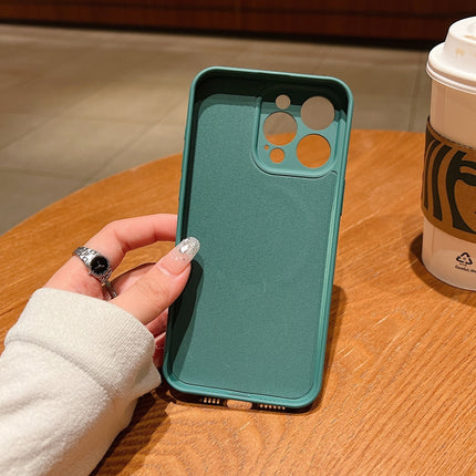 Solid Color Liquid Silicone MagSafe Magnetic Phone Case