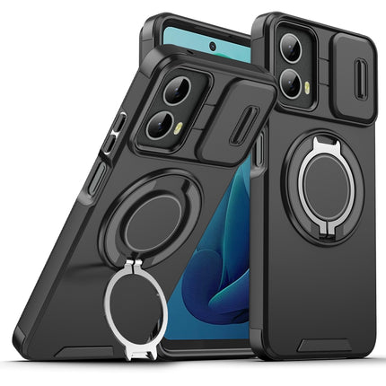 Sliding Camshield Ring Holder Phone Case, For Motorola Moto G Stylus 5G 2025, For Motorola Moto G 5G 2024