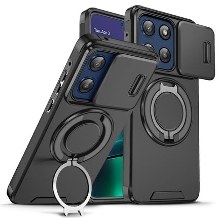Sliding Camshield Ring Holder Phone Case, For Motorola Moto G Stylus 5G 2025, For Motorola Moto G 5G 2024