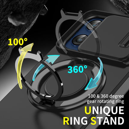 Sliding Camshield Ring Holder Phone Case, For Motorola Moto G Stylus 5G 2025, For Motorola Moto G 5G 2024