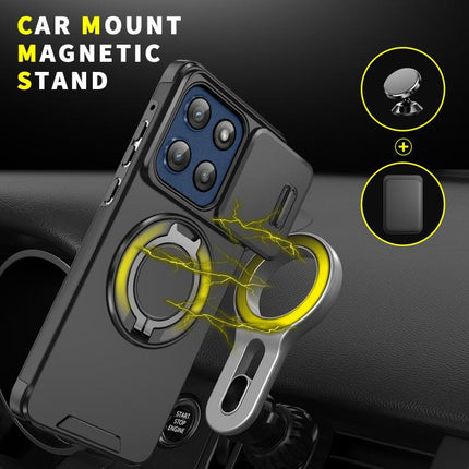 Sliding Camshield Ring Holder Phone Case, For Motorola Moto G Stylus 5G 2025, For Motorola Moto G 5G 2024