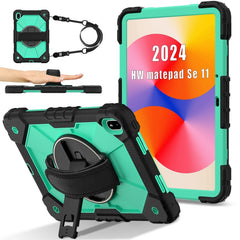 Contrast Color Robot Silicone Hybrid PC Tablet Case, For Huawei MatePad Air 12 2024, For Huawei MatePad SE 11 2024