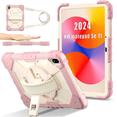 Contrast Color Robot Silicone Hybrid PC Tablet Case, For Huawei MatePad Air 12 2024, For Huawei MatePad SE 11 2024