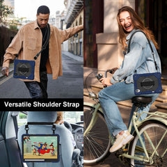 Contrast Color Robot Silicone Hybrid PC Tablet Case, For Huawei MatePad Air 12 2024, For Huawei MatePad SE 11 2024