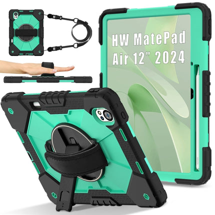Contrast Color Robot Silicone Hybrid PC Tablet Case, For Huawei MatePad Air 12 2024, For Huawei MatePad SE 11 2024