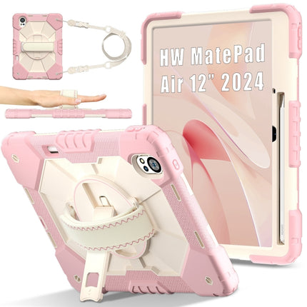 Contrast Color Robot Silicone Hybrid PC Tablet Case, For Huawei MatePad Air 12 2024, For Huawei MatePad SE 11 2024