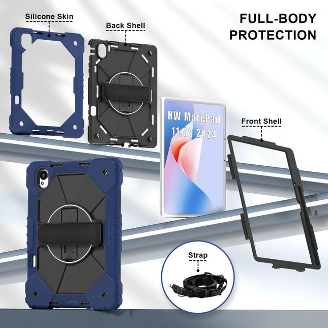 Contrast Color Robot Silicone Hybrid PC Tablet Case