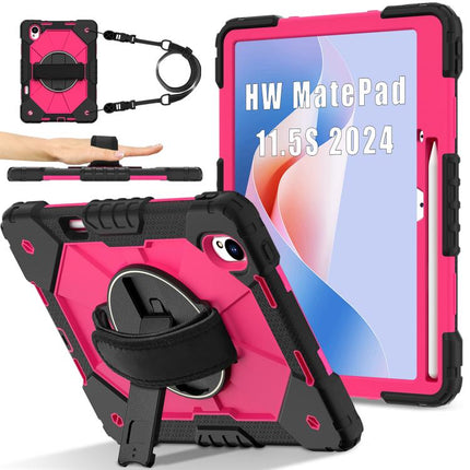 Contrast Color Robot Silicone Hybrid PC Tablet Case, For Huawei MatePad 11.5 S