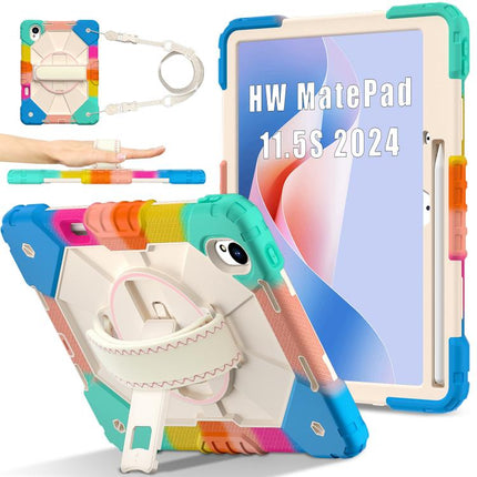 Contrast Color Robot Silicone Hybrid PC Tablet Case, For Huawei MatePad 11.5 S